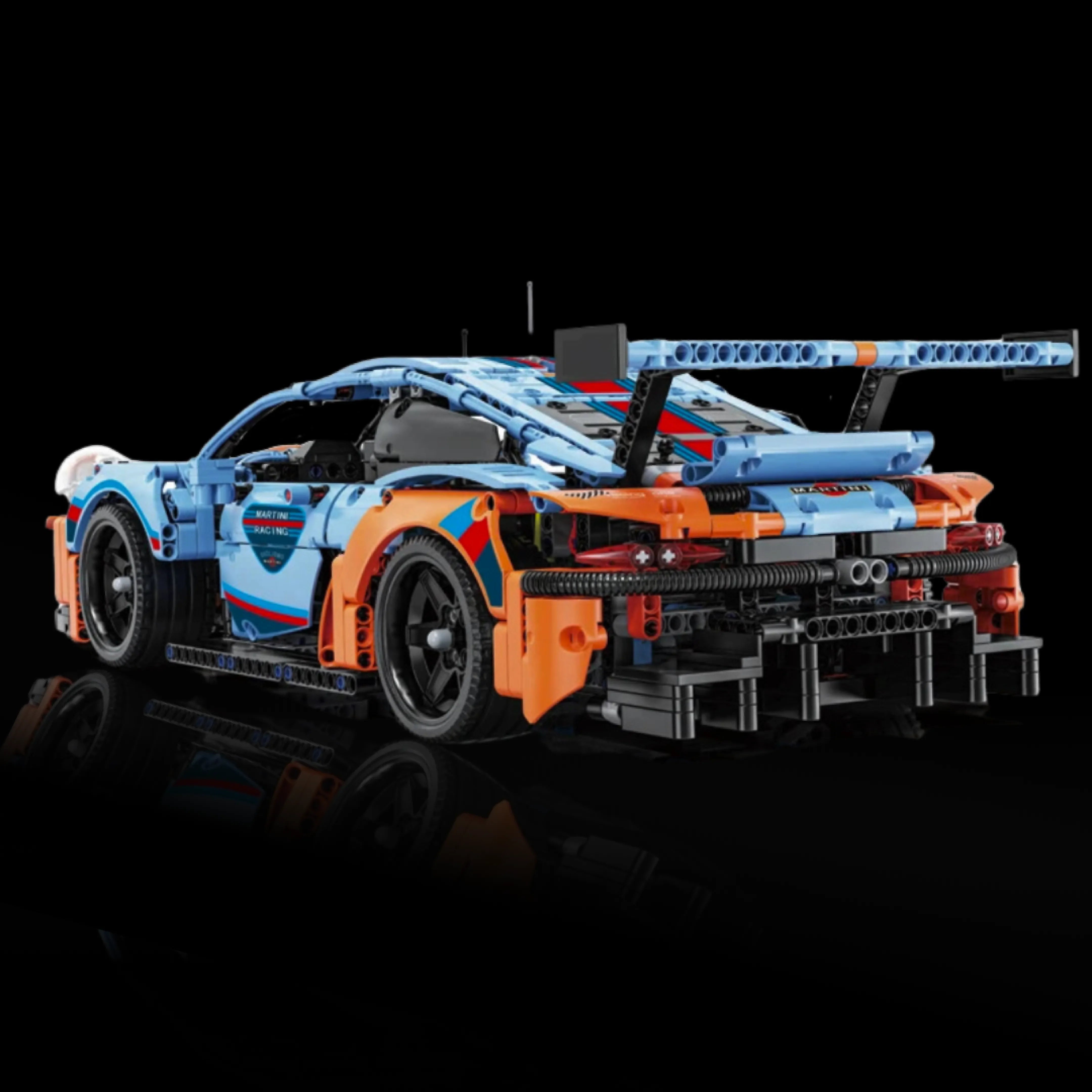 911 RSR Blue-Orange Model Kit (1,580 Pieces)